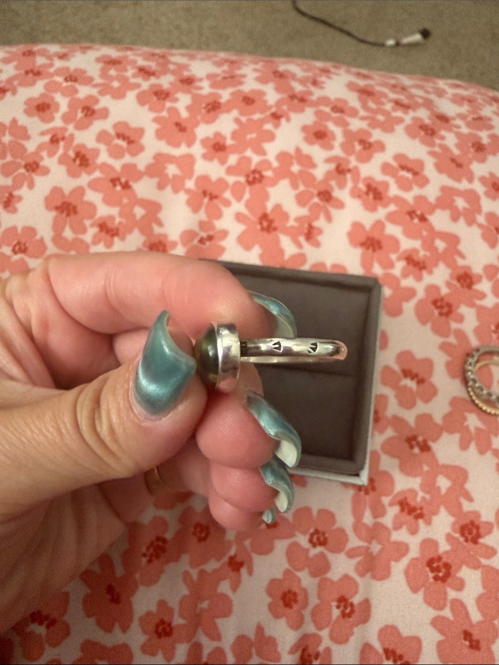 Ocean Jasper Silver Ring - Picture 4 of 4
